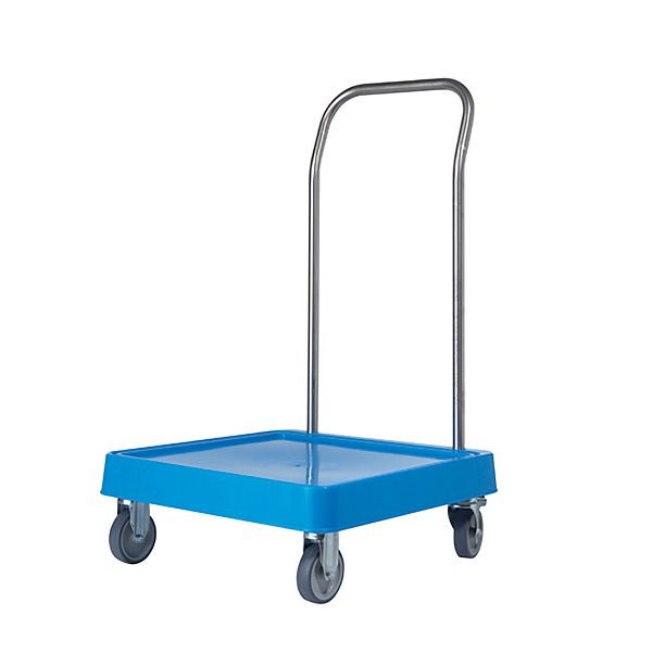 Chariot de transport Spülofant avec poignée de poussée pour paniers de lavage 50 × 50 cm, SK00015