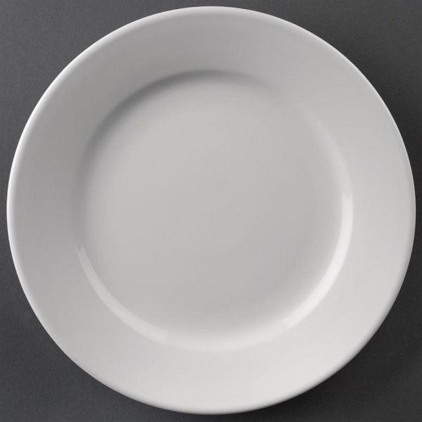 Assiette ronde OLYMPIA Athena avec rebord large 20,2 cm, UE: 12 pièces, CC207