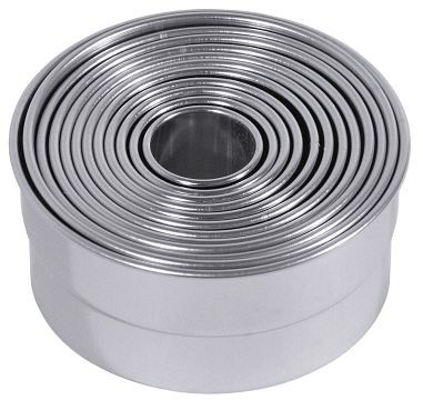 Emporte-pièce Contacto, rond, lisse en acier inoxydable, 4073/012