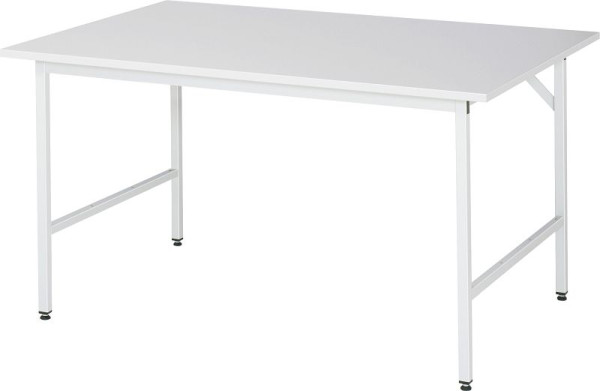 Table de travail RAU série Jerry (3030) - réglable en hauteur, plaque en mélamine, 1500x800-850x1000 mm, 06-500M10-15.12