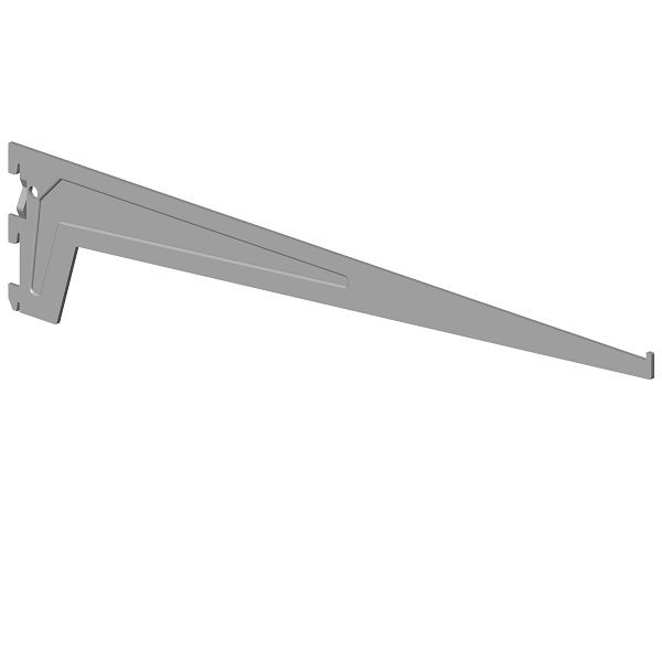 Système d'éléments TRÄGER, 3HAKEN, EL50, LOOSE, 600 mm, ALU BLANC, UE: 20 pièces, 10100-00158