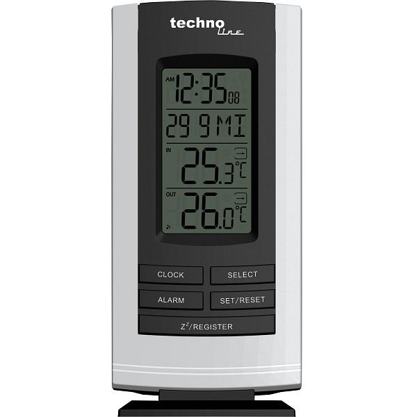 Station de température Technoline, dimensions : 73 x 164 x 26 mm, WS 9180