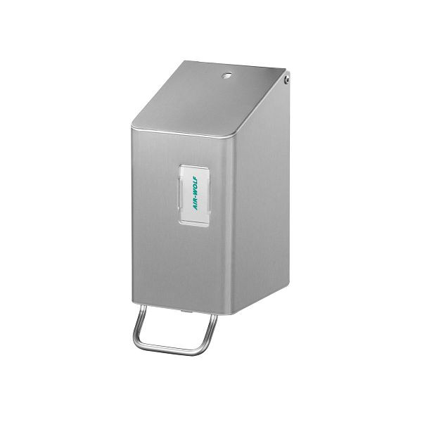 Distributeur de savon mousse Air Wolf, montage mural, acier inoxydable thermolaqué transparent, 250 ml, série Omega, 29-080