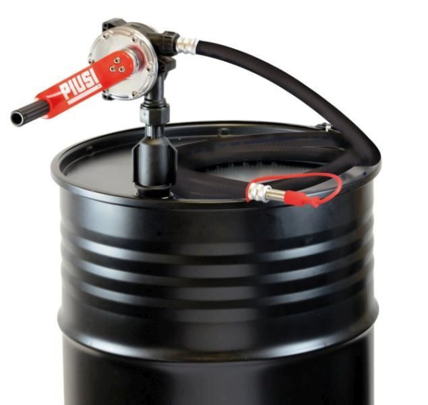Pompe à manivelle ZUWA avec tuyau d'admission et tuyau de refoulement, pour diesel et huile, p33252