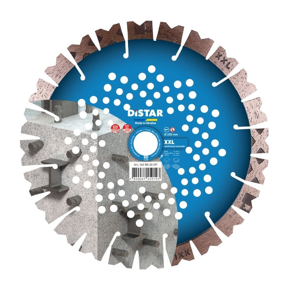 Disque à tronçonner diamanté Distar 1A1RSS 230 XXL, diamètre d'alésage 22,23 mm, 14315530017