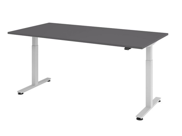 Hammerbacher bureau assis-debout électrique 200x100cm graphite, hauteur de travail 72 - 119 cm, VXMST2E/G/S