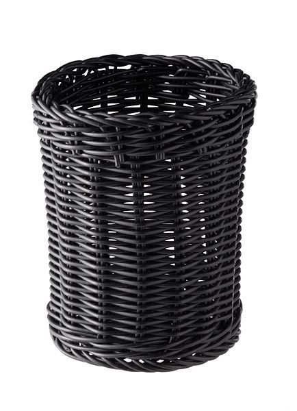 APS panier à couverts -ECONOMIC-, Ø 12 cm, hauteur : 15 cm, polypropylène, noir, 40007