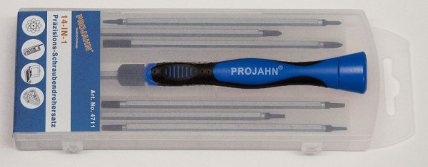 Jeu de tournevis de précision Projahn 8 pièces double lame, 4711