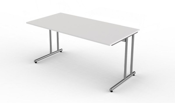 Bureau Kerkmann L 1600 x P 800 x H 750 mm, gris clair, 11467011