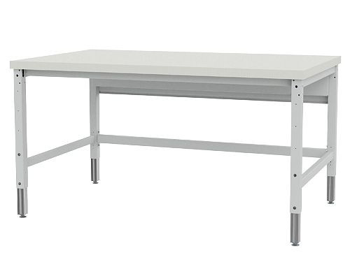 Table d'emballage confort Bedrunka+Hirth, table de base, électrique, 1 moteur, dimensions : 2000 x 900 mm, matériau du plan de travail : panneau MDF avec revêtement HPL, PT4200E190H