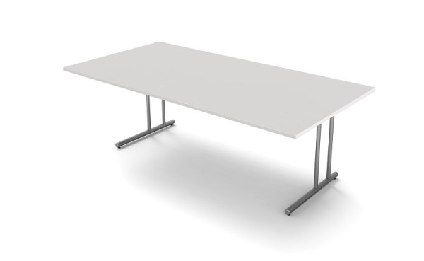 Bureau Kerkmann extra large L 2000 x P 1000 x H 750 mm, gris clair, 11467211