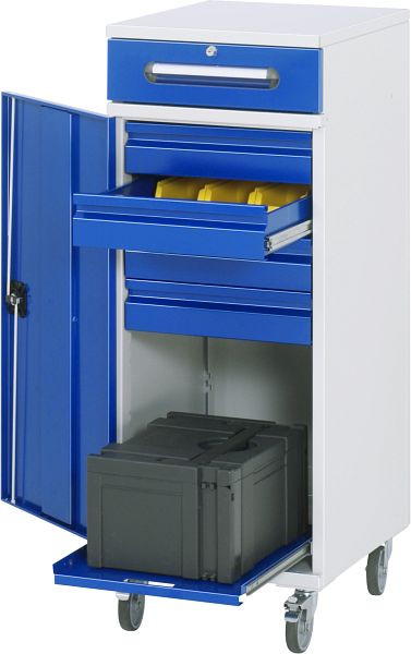 Bureau debout avec armoire latérale RAU - modèle 33, L450 x P520 x H1185 mm, 07-450-M33F.11