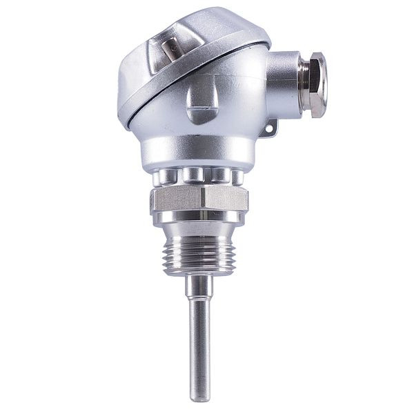 Thermomètre à résistance JUMO, 1xPt100 zl, 6x50mm, G 1/2, -50 à + 400°C, 00055692