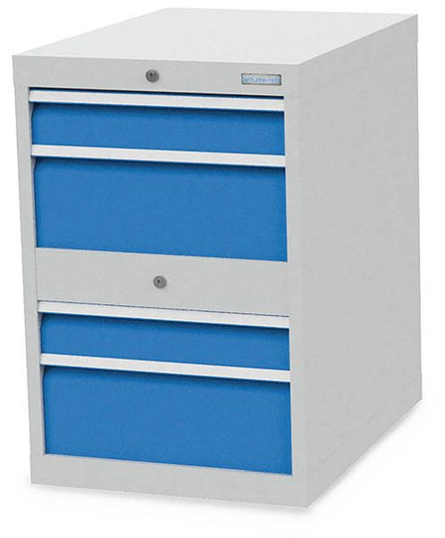 Armoire à tiroirs Bedrunka+Hirth, profondeur 736 mm, R 18-24, nombre de tiroirs : 4, 555 x 736 x 819 mm, hauteur de panneau en mm : 2x100, 2x200, 580/2.0202V