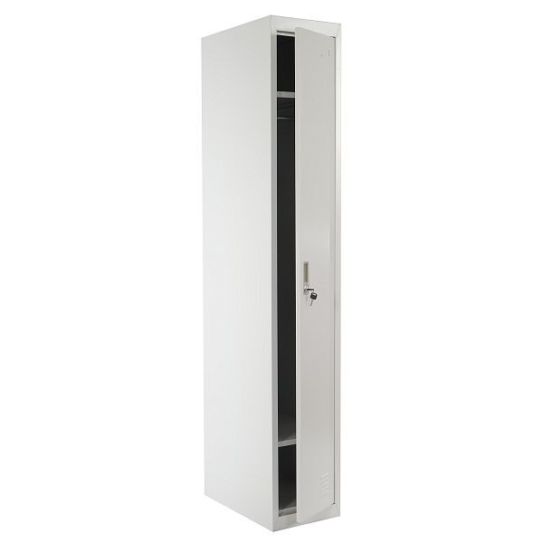 Casier Mendler Boston T163, armoire, casier à vêtements, métal 180x30x50cm selon ASR A4.1, gris, 34557