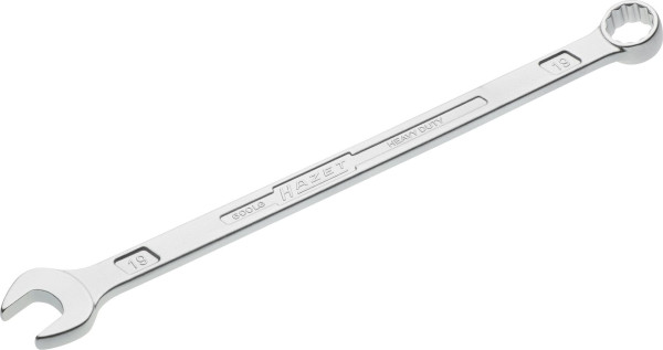 Clé mixte Hazet, extra longue, design fin, profil de traction à double hexagone externe, 19 mm, 600LG-19