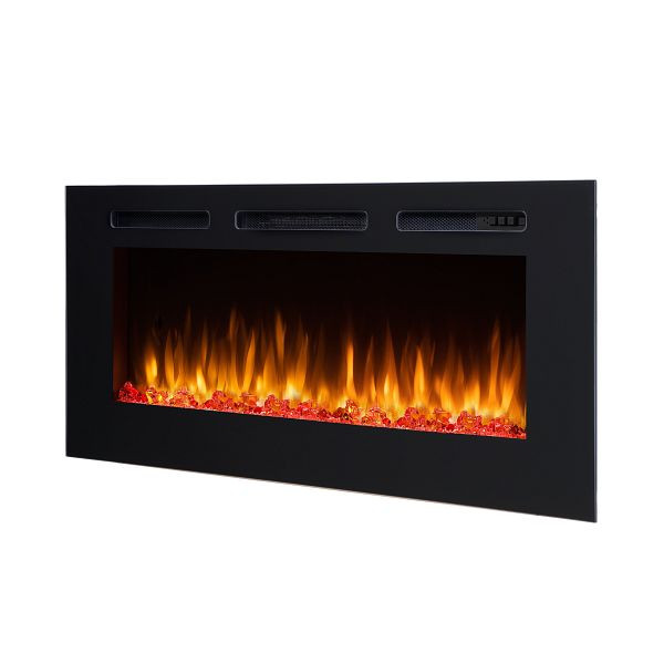 Foyer électrique RICHEN Fiamma 48'', 2000 W, couleur : noir, EF173D