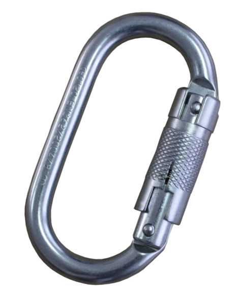 Mousqueton Funcke FSK7, mousqueton Trilock en acier, largeur d'ouverture : 16 mm, ovale, 70020122