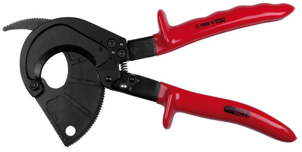 Coupe-câble à cliquet KS Tools avec isolation de protection, 310 mm, 117.1102