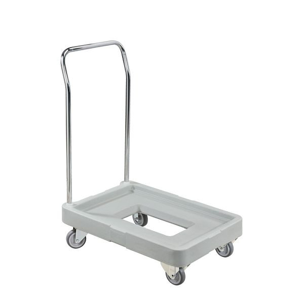 Chariot de transport ETERNASOLID Maxidolly, poignée chromée, accessoires pour bacs isothermes, mélange gris-bleu, MAXI0012