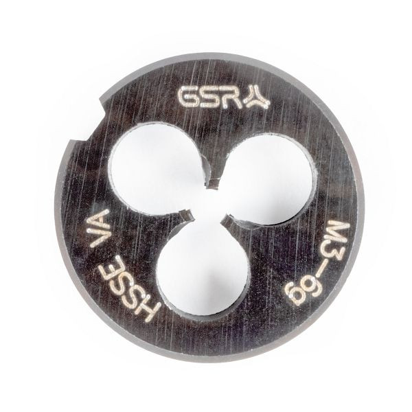 Filière GSR DIN EN 22568 (DIN 223) filetage métrique à droite HSSE-VAP M 3, 00409130