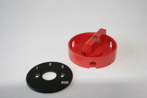 Poignée ELMAG (rouge) pour interrupteur 1/0/2 pour toutes les scies MKS (version A), 9708231