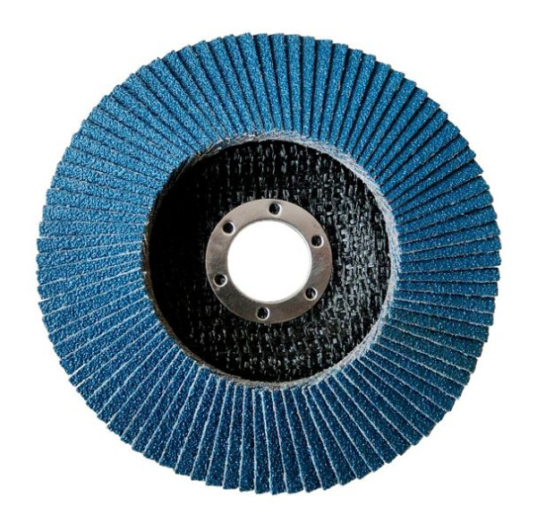 Disques à lamelles VaGo-Tools 115 mm grain plat 80 disques à lamelles bleus, UE : 5 pièces, ZO-27-115-80-5_av