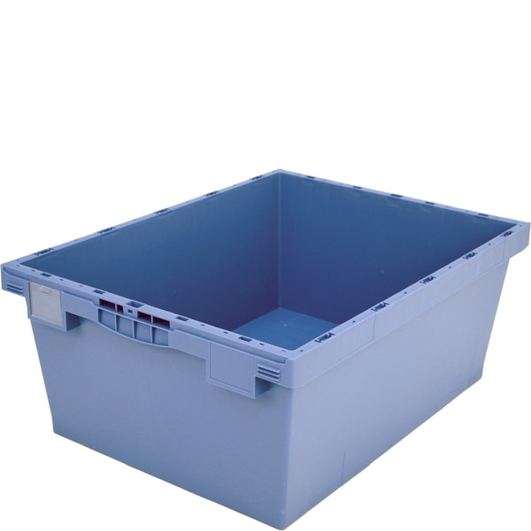 BITO conteneur réutilisable MB sans accessoires/marchandises dangereuses /MB 86321R 800x600x323 bleu pigeon, fond nervuré, C0401-0027