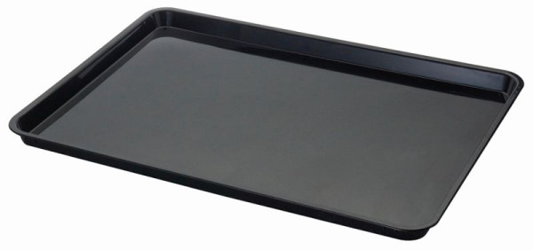 Plateau ABS Saro 590 x 410 mm, couleur : noir, lot de 20, 459-2000