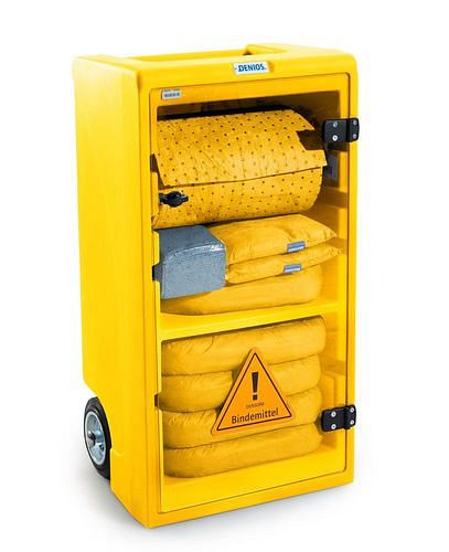 Kit d'urgence mobile DENSORB, classeur dans Caddy Small jaune, spécial, 290-817