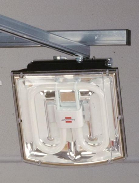 Spot KLW 38 watts avec socle et couvercle, 274 x 282 x 83 mm, avec câble de raccordement, AB-LK-S300A-1x38