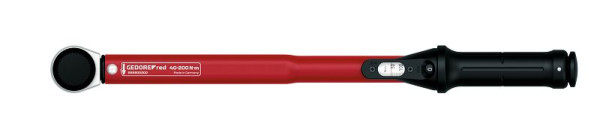 Clé dynamométrique rouge GEDORE 1/2 40-200Nm, longueur 485mm, 3301217