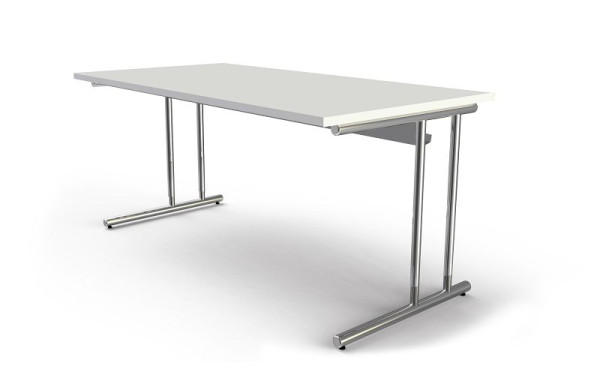 Bureau Kerkmann L 1600 x P 800 x H 680-820 mm, Artline, couleur : blanc, 11766110