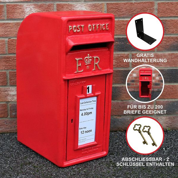 Boîte aux lettres rouge style anglais Monster 27173