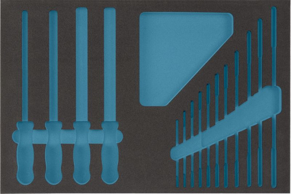 Insert en mousse souple à 2 composants Hazet, pour 163-55/15, dimensions / longueur : 519 mm x 342 mm, 163-55L