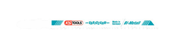 Lame de scie sauteuse bimétallique KS Tools, 132 mm, 1, 8-2,5 mm, lot de 5, 129.3150F