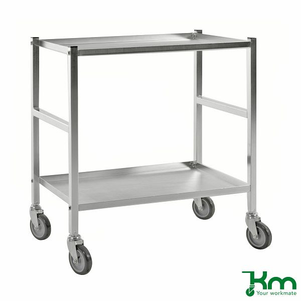 Chariot de table Kongamek, 4 roulettes pivotantes, galvanisé, KM4100-E