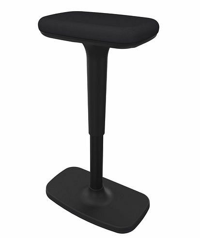 Tabouret Dauphin debout et assis to-swift, réglable en hauteur, avec fonction bascule, noir, 292403