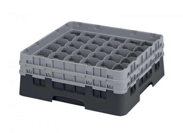 Panier de lavage Cambro 36 compartiments Camrack® 13,3 cm noir, paquet de 4, 36S434110