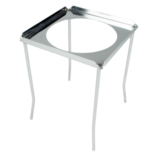 JUCHHEIM à quatre pieds, hauteur 210 mm, longueur latérale 135 x 135 mm, acier inoxydable, 00885 E