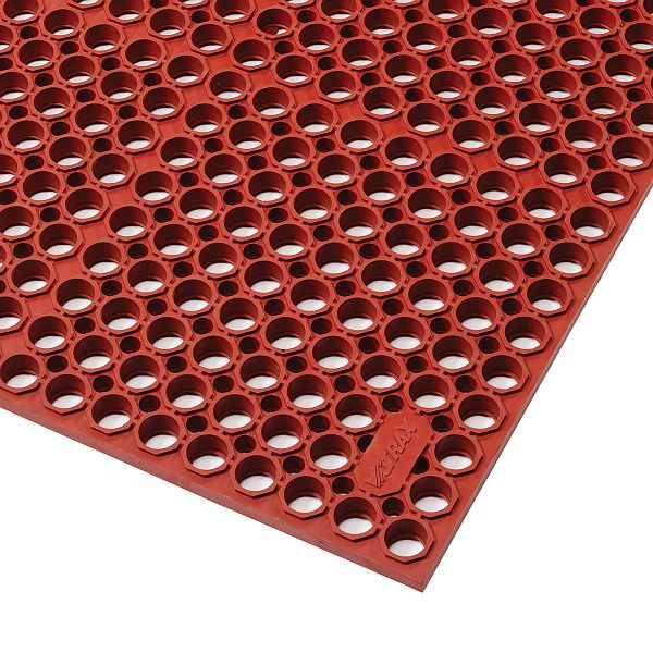 Tapis de sol Notrax Sanitop Deluxe Rouge pour l'industrie agroalimentaire 563RD, 563S0035RD
