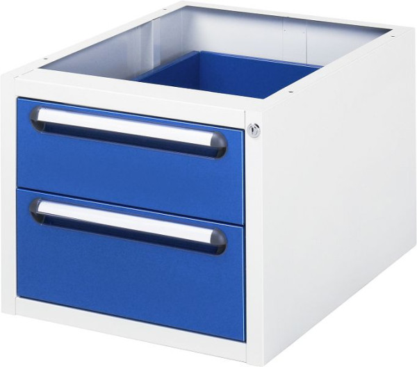 Conteneur de sous-construction RAU avec 2 tiroirs, 2 x tiroirs 1xH150, 1xH180 mm, 480x395x600 mm, E-US-2-2A.11