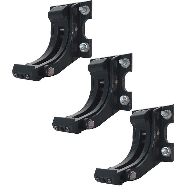 Mendler lot de 3 supports muraux pour auvent T124, support mural adaptateur de montage mural, anthracite, 58312