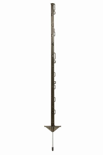 Poteau plastique Pulsara 1,05 m vert, double marche, lot de 10, 019656