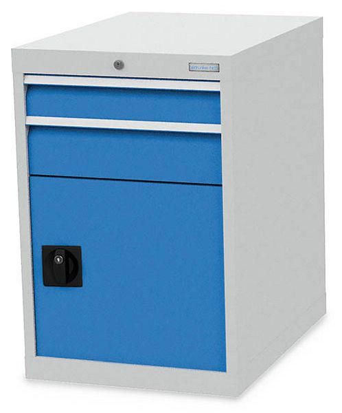 Armoire à tiroirs Bedrunka+Hirth, R 18-24, nombre de tiroirs : 2, nombre de portes battantes : 1, dimensions en mm (LxPxH) : 555 x 736 x 819, 580/0110/450V