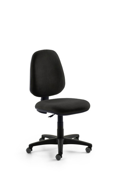 Chaise pivotante Mayer Sitzmöbel , structure noire, avec roulettes souples pour sols durs, noir, 2211S_RO_30317