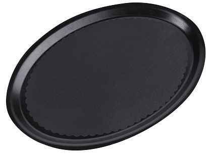 Plateau Contacto, ovale 29 cm, noir antidérapant, 5351/901
