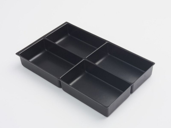 Bisley MultiDrawer ™ insert de tiroir A4 4 compartiments pour tiroirs A4, plastique, 227P1800