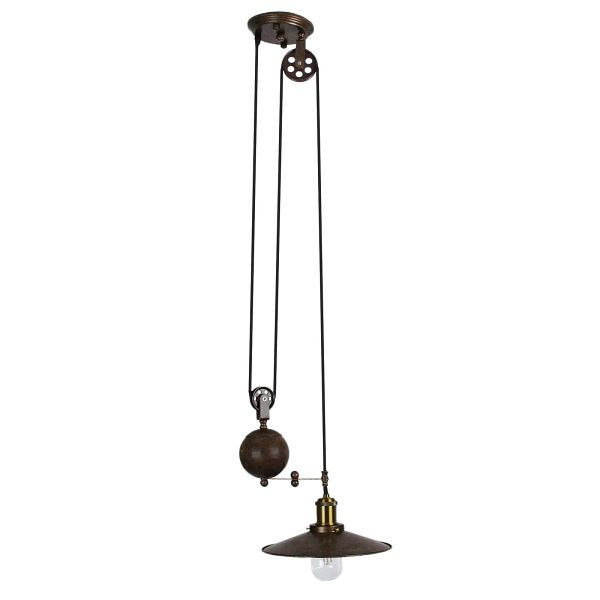 Lampe à suspension rétro Monster, design rustique, 24616