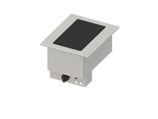 Plaque vitrocéramique Stalgast "Drop-In" 1xGN 1/1 505x620x390 mm couvercle inox, DI05108
